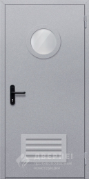 Противопожарная дверь с решеткой внизу - фото