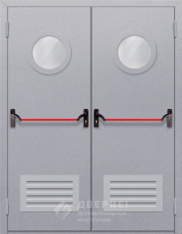 Дротивопожарная дверь двустворчатая EI 60 - фото