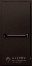 Коричневая однопольная глухая с антипаникой №410