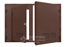 Фото Ворота с калиткой и ветиляцией №4