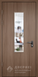 Противопожарная дверь «МДФ однопольная со стеклом №7»