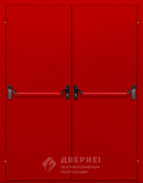 Противопожарная дверь с двумя замками