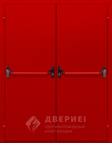 Противопожарная дверь с двумя замками